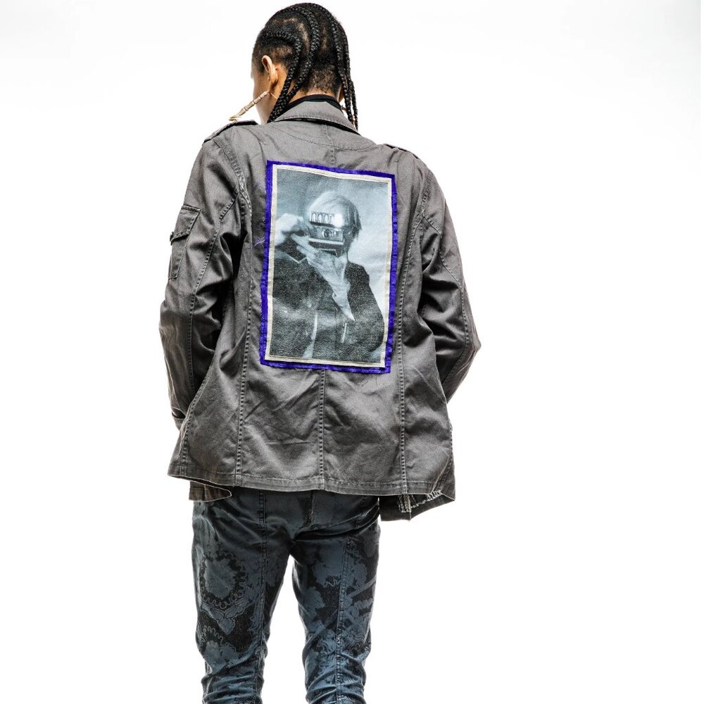 Up-Cycled All Saints Jacket w/Andy Warhol Hysteric Glamour Patch